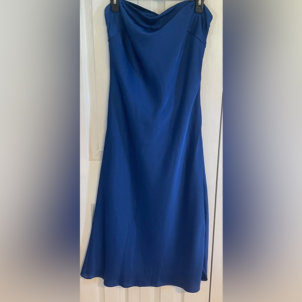 Lulu's Strapless Royal Blue Dress